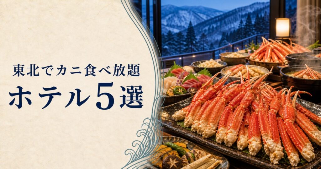 東北でカニ食べ放題｜ホテル5選