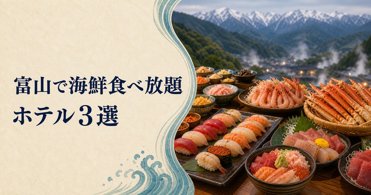 富山の海鮮食べ放題ホテルおすすめ3選
