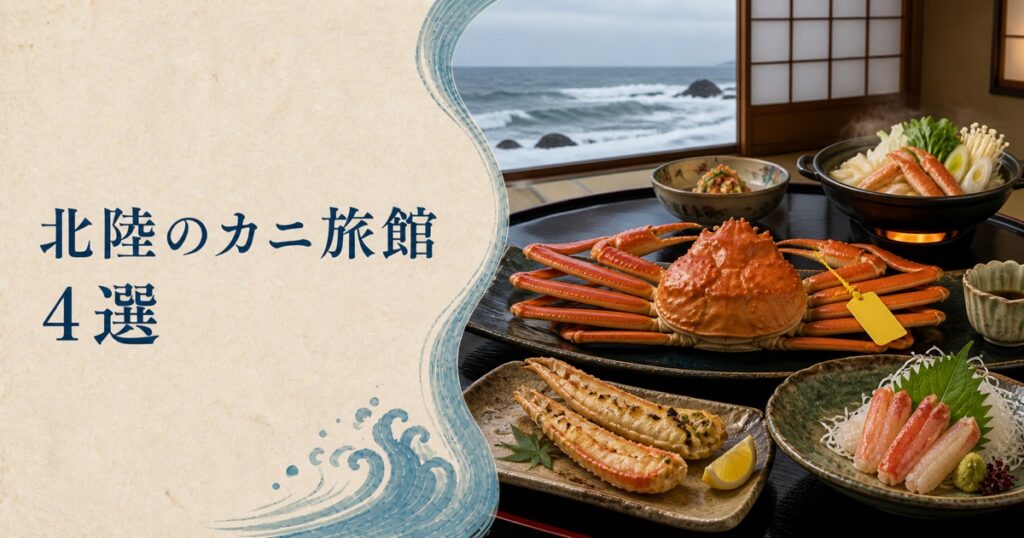 北陸のカニ旅館4選！解禁を待たずに蟹足食べ放題が楽しめる宿と温泉を厳選